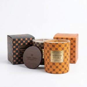 Handmade Calm Milky & Ebony Rose Scented Candle